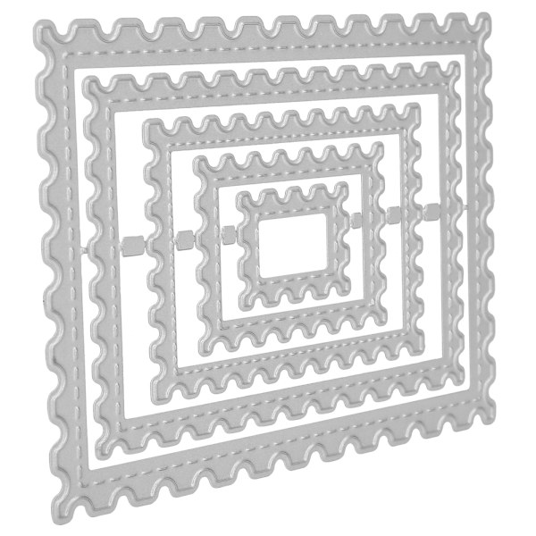 Craft Klippeform Stempel Ramform Kolstål DIY Scrapbooking Album Dekorasjon