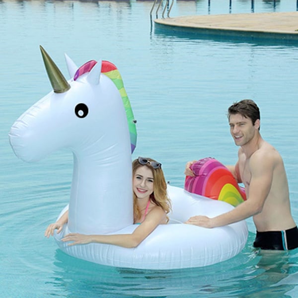 Uppblåsbar Cartoon Pool Float Simring PVC Pool Uppblåsbara Poolleksaker
