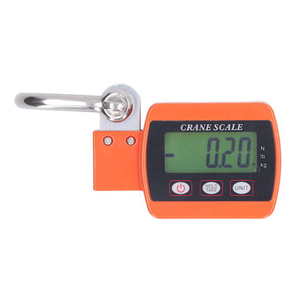 Orange Hanging Hook Scale LCD HD Digital Display Sensor med hög precision Elektronisk kranvåg 1102lb 500kg
