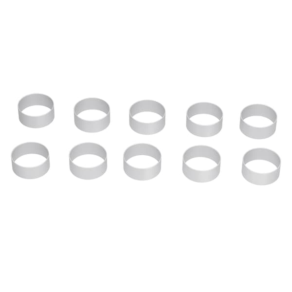 【NX】10 stk/sæt Moon Cake Form Sæt i rustfrit stål Cookies Kiks Cutter DIY Bageform Sæt Rund