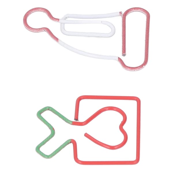 【NX】100 STK Metalliske binders Unik stil Rustfri Solid for kontormemo-filklassifisering