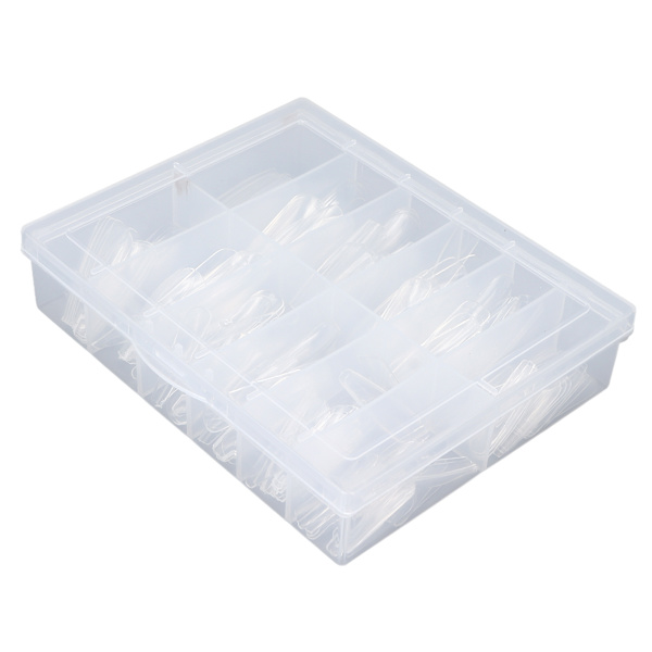240 stk Kunstige Ultratynde Negletips Transparente Falske Negleforlængelser Klare Negletips