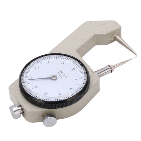 Tjockleksmätare Bärbar Clear Scale Pointer Display Slitstark Tjockleksmikrometer för mätning Böjd spets 0-10 mm