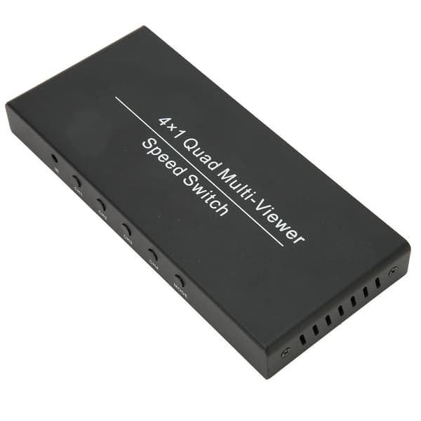 4X1 HD Multimedia Interface Multi Switcher 4 i 1 Ut 1080P Ved 60Hz HD Multimedia Interface Multi Viewer 100‑240V EU-plugg