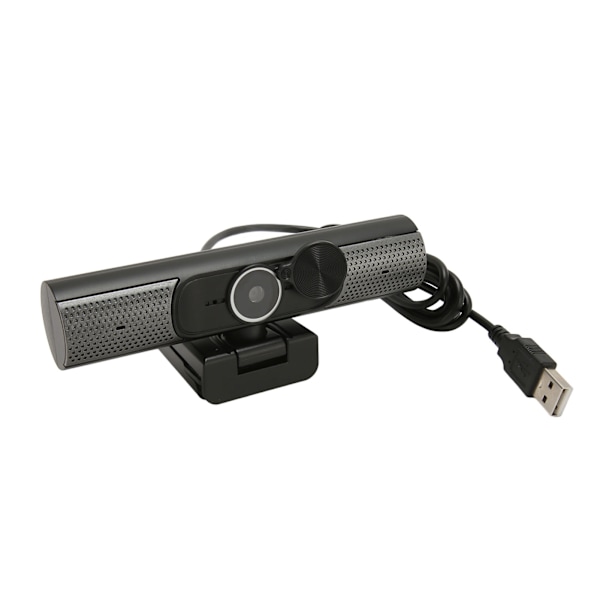 USB-webbkamera 2K 30fps Autofokusering HiFi-högtalare Brusreducering Mic Plug and Play PC-kamera för stationär bärbar dator Videochatt