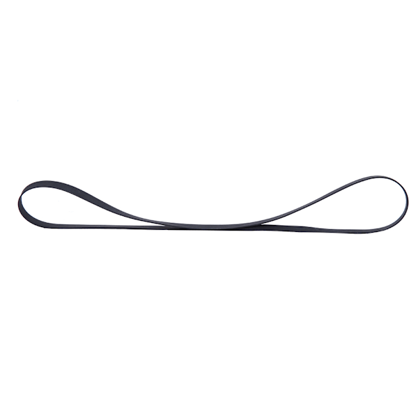 Svart skivspelaresbälte av gummi med bra elasticitet för fonografskivspelare (200 mm)