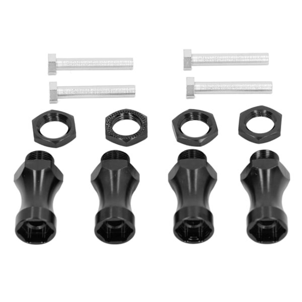 RC 12 mm till 17 mm metallhjulförlängning hex-konverteringsadapter Bredare 30 mm för 1/10 off road RC bil svart