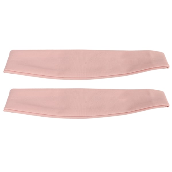 2 st Running Headband Solskydd Svettabsorberande Hårförband för Basket Ridning Cykling Ljusrosa