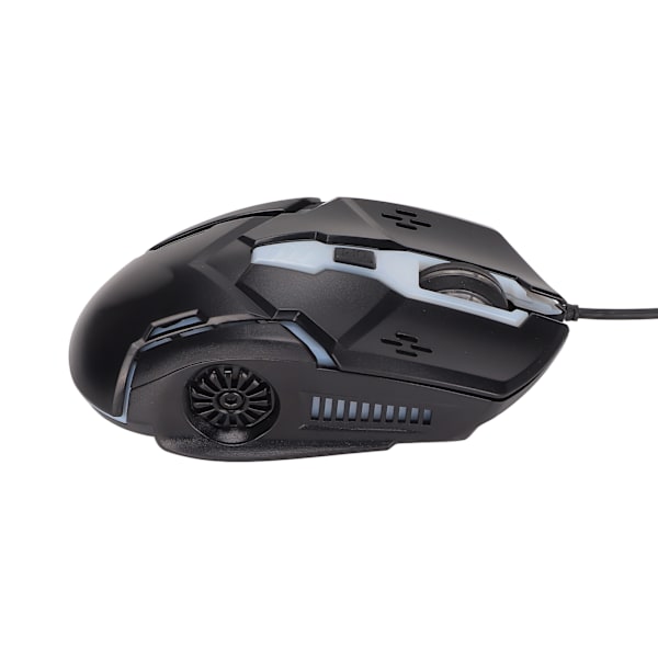 RGB Mus Ergonomisk Design Strømlinet Skal 2400DPI ABS Materiale Kablet Mekanisk Mus til Computer Hjemmekontor