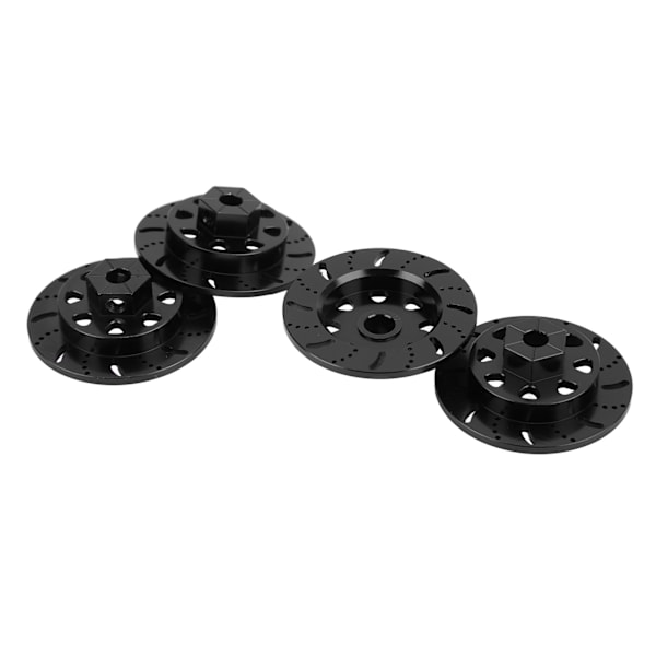 4 Sæt RC Aluminium Legering Bremseskive Bremsekalipersæt til Axial RBX10 Ryft 1/10 RC Bil Opgraderingsdele Sort