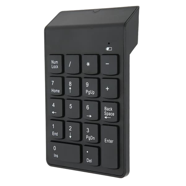 Numerisk tastatur Mini Trådløs 18 taster 2,4 GHz Stabil forbindelse Ergonomisk design Bærbar computer Numerisk tastatur