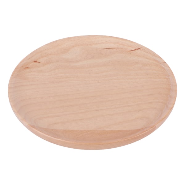 Simple Style Wood Plate Dinner Breakfast Food Dish Snack Dessert Serving Tray Salad Fruit Dishes