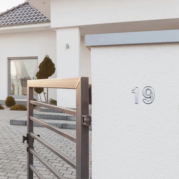 20x Selvklæbende Dørhusnumre Postkassenumre Gadeadressenumre til Bolig- og Postkasseskilt, 0 til 9 Hopea