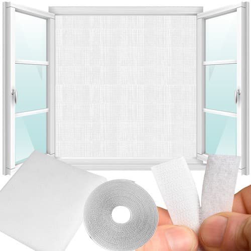 【NX】Adjustable Mosquito Net Compatible with Windows with Velcro - Insect Protection 130x160cm