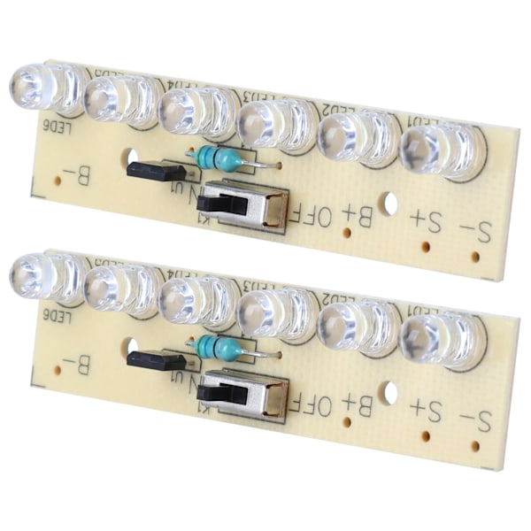 2 stk Solcellelampe Controller Græslys Kontrolmodul Kredsløb med Switch 1.2V RF1206