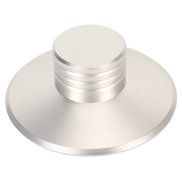 Skivviktstabilisator i aluminiumlegering för vinylspelare, vibrationsreducerare för vinyl, viktklämma för LP-skiva, stabilisator, silver