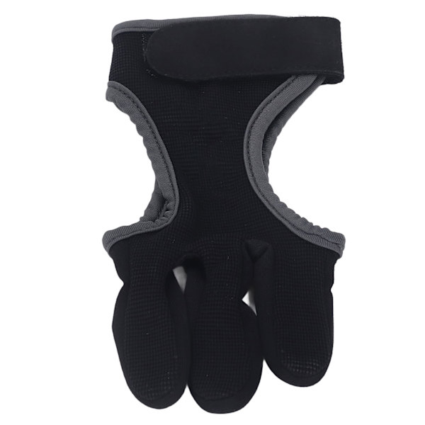 Archery 3 Finger Glove Dragsträng 3 Finger Guard Protection Tab för Traditional Recurve Bow L