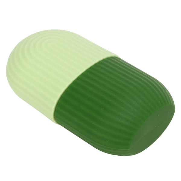 Ice Face Roller Kall Ice Mold Hållare Silikon Återanvändbar för ansiktsskönhet DIY Ansiktsvård Grönrandig