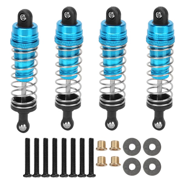 4st RC metallstötdämparsats för MN86 MN86S MN86K MN86KS 1/12 RC CrawlersBlue