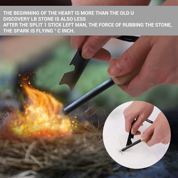 1 set Fire Pit Poker Teleskopisk Fire Blow Pipe Multifunktion Extra lång Portabel Campfire Poker Survival Kit för öppen spis Camping spis