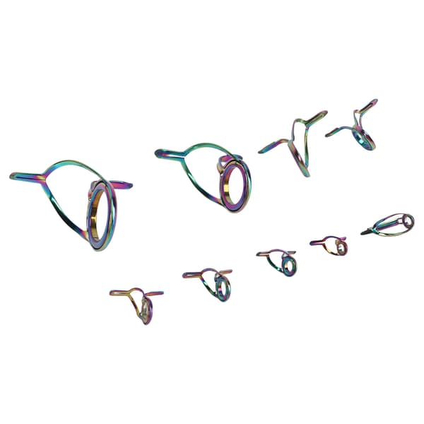 9PCS Spö Ring Set Rostfritt Stål Keramiska Ringar Fiskeredskap