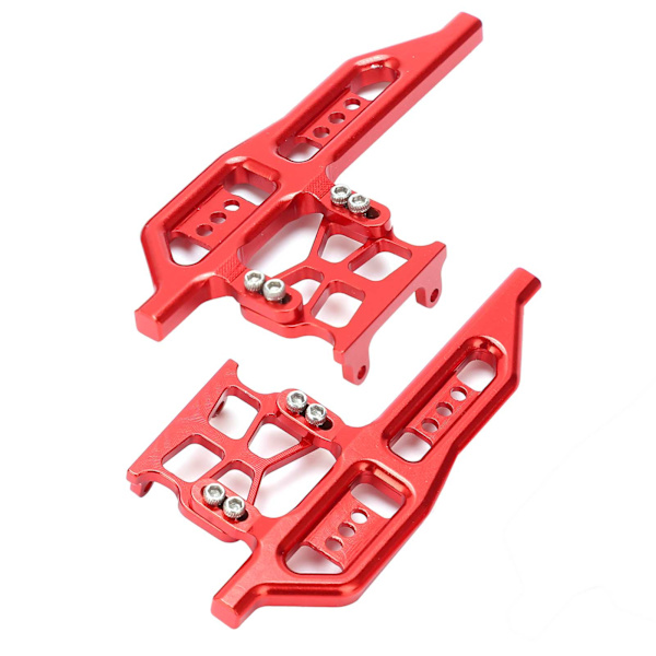 2kpl RC sivupolkimet alumiiniseosta Korvaa osat Axial SCX24 90081 C10 1/24 RC-autoihin Punainen
