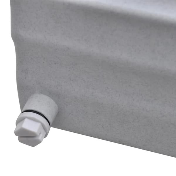 vidaXL Pooltilbehør Vandfald LED-belysning Vit white