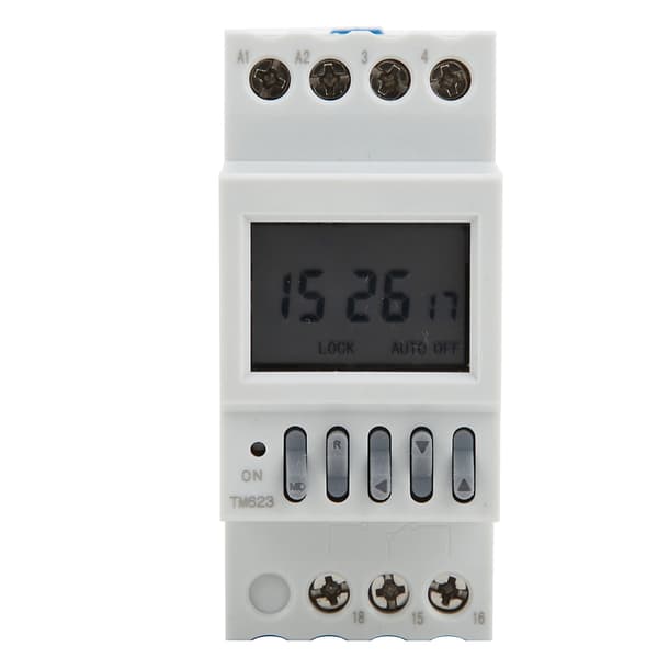 TM623 Timer Switch Breddegrads Automatisk justering Smart Switch Timer 8 Til 8 Fra AC220V