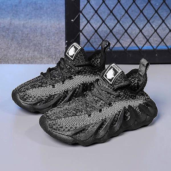 Åndbare Løbesko til Børn - Mode Sneakers Sort