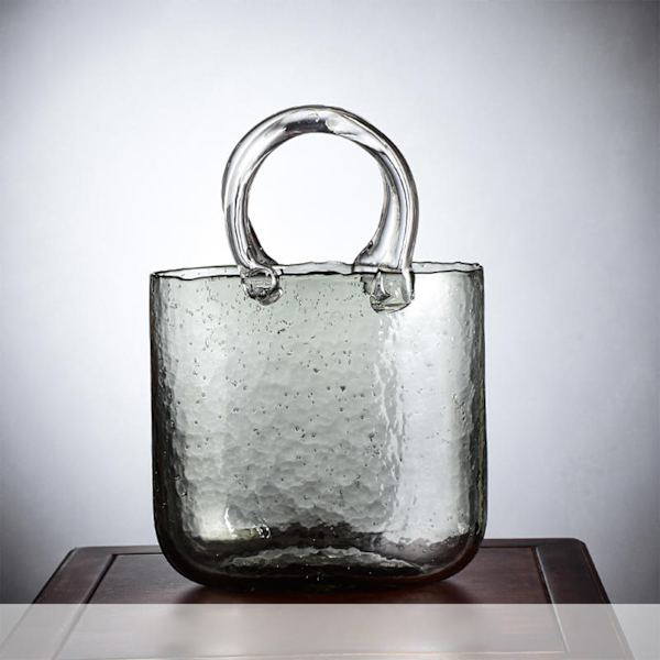 Lasivase Transparentti Käsilaukku Olohuoneen Kukkakimppu Creative Bag Akvaario