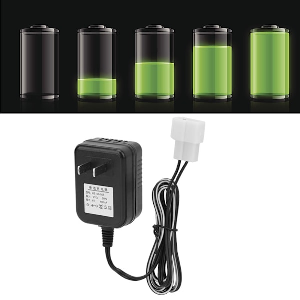 6V 500mA vegglader AC-adapter Batterilader for barnebiler 220V CN-kontakt