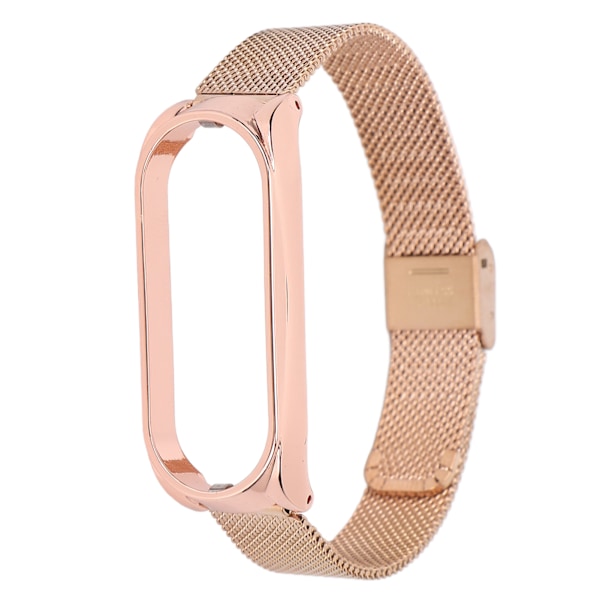 Metallreim kompatibel med Xiaomi Mi Band 6 Smartklokke Bytte av stålreim Armbånd Tilbehør Rose Gold