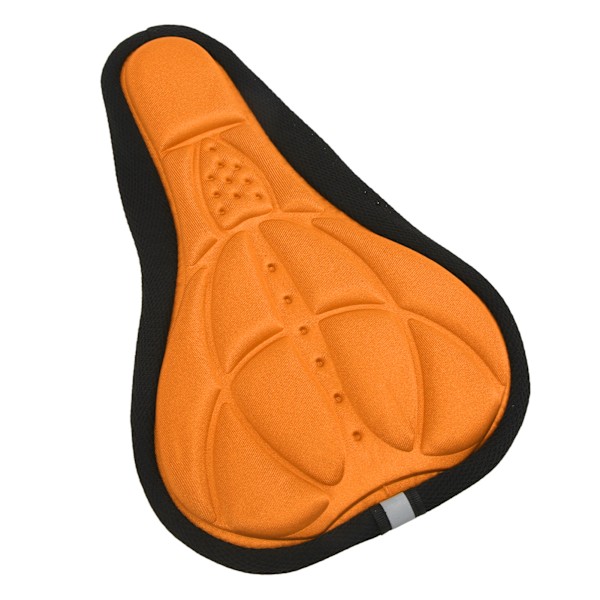 Cykelsätesöverdrag Mjuk Andas Slitstark svamp Enkel installation Bekväm Concavo Convex Design Cykelsitsdyna Orange
