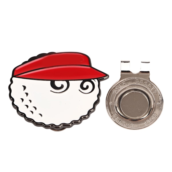 Golf Ball Hat Clip Marker Detachable Golf Cap Clip Marker for Men Women Golfer Golf Accessories Supplies Red