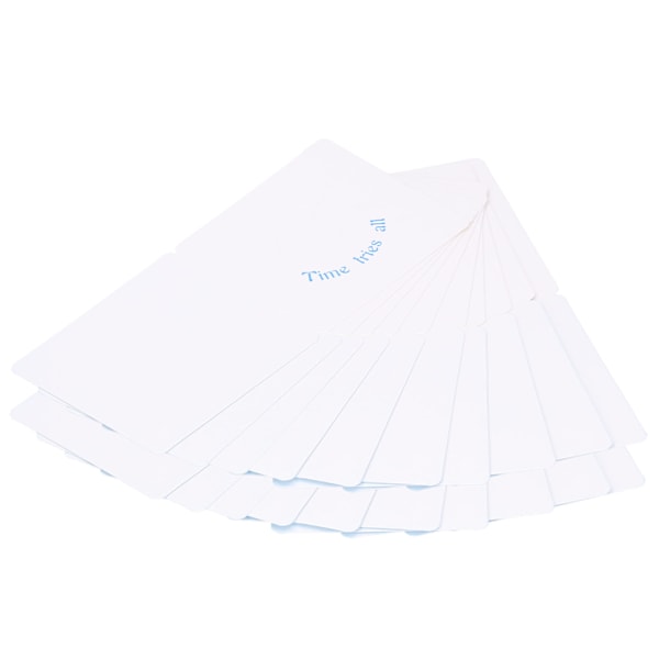 20 stk. Gratulasjonskort Ensfarget for sending av velsignelsesgaver Tilbehør 20 x 8,5 cm Blå Delfin