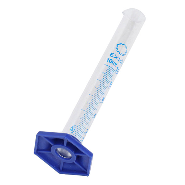 10 stk 10mL målecylinderglas graderet cylindersæt Laboratorieeksperimentudstyr