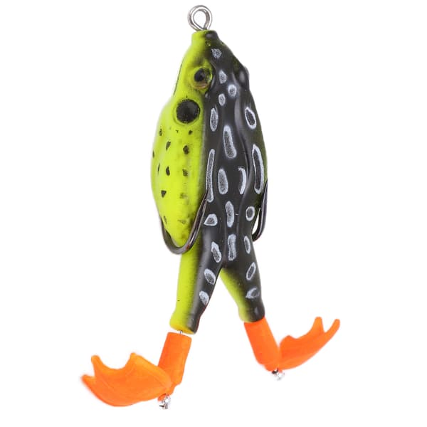 Thunder Frog Baits Flytande fiskedrag med dubbla propellerben för bas, ormhuvud, laxfiske3#