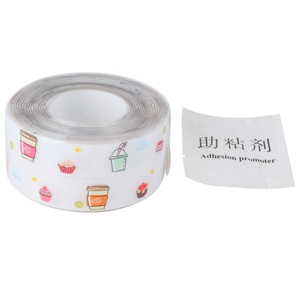 Caulk Strip självhäftande vattentät tejp för kök, badrum Handfat Kantförsegling 38mmx3,2m