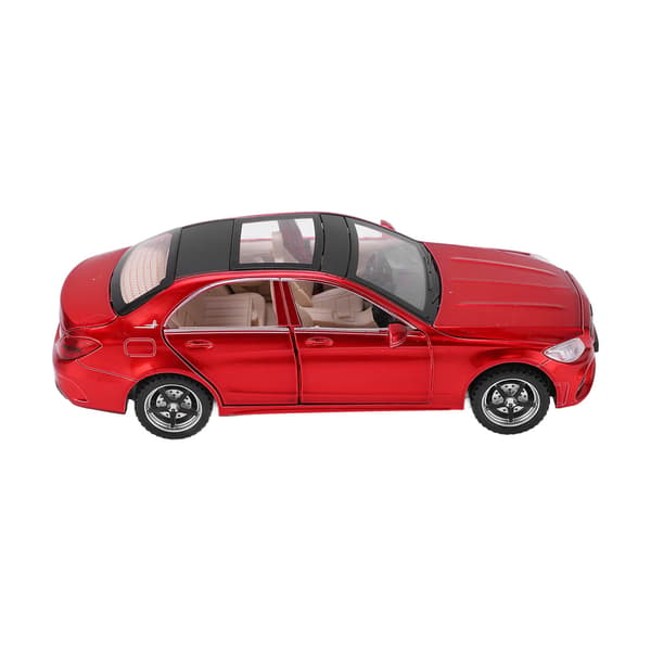 1/32 Legering Diecast Modellbiler Trekk-Tilbake Lekebil med Lyd og Lys for Jenter og Gutter Gave Rød