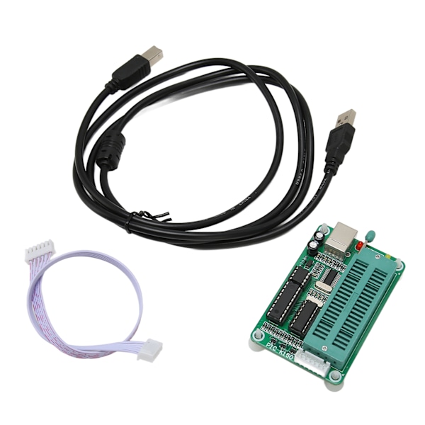 PIC K150 Mikrokontroller USB-programmer med 40-pins DIP-programmeringskontakt, programmerer direkte 8-pins til 40-pins DIP-brikker