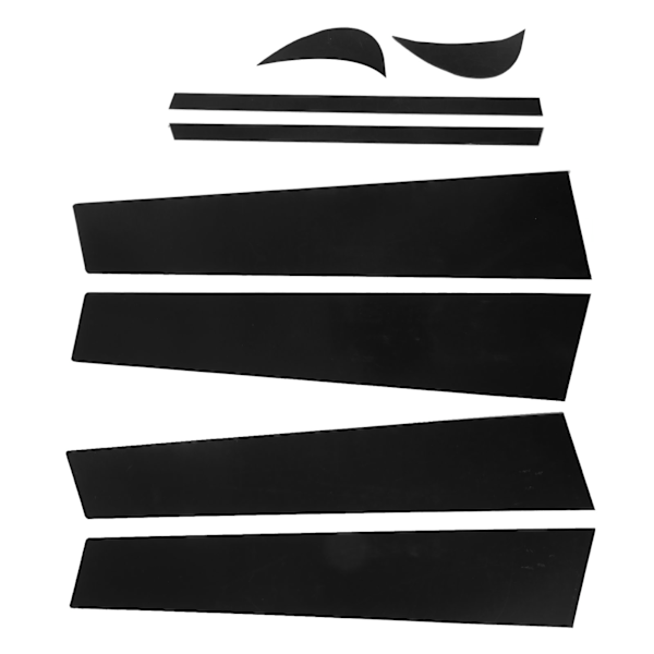 8st pelare stolp trim kit 4D stil glans svart sidofönster pelare stolpe dekal ersättning för Camry 2018-2021