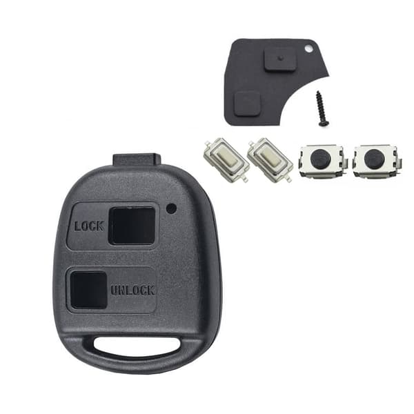 Key Shell Compatible with Toyota - 2 or 3 Buttons 30 2 knappar kit   2-pack