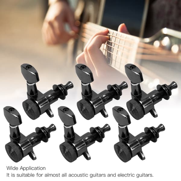 【NX】Forseglede låsbare gitarstemmere - 6 stk. høyre stemmeskruer