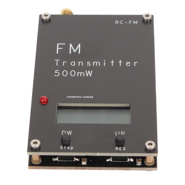 500mW FM-sändare med LCD-skärm 2000M 500mW 88‑108MHz FM-stereosändare med USB Typ C-port