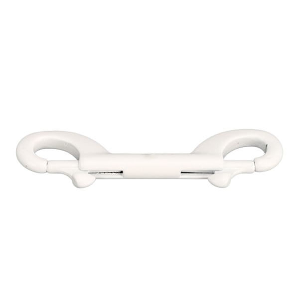 90 mm 316 rustfritt stål dykke dobbelthodet krok Hurtigkobling fjærkroker for dykking BCD Hvit