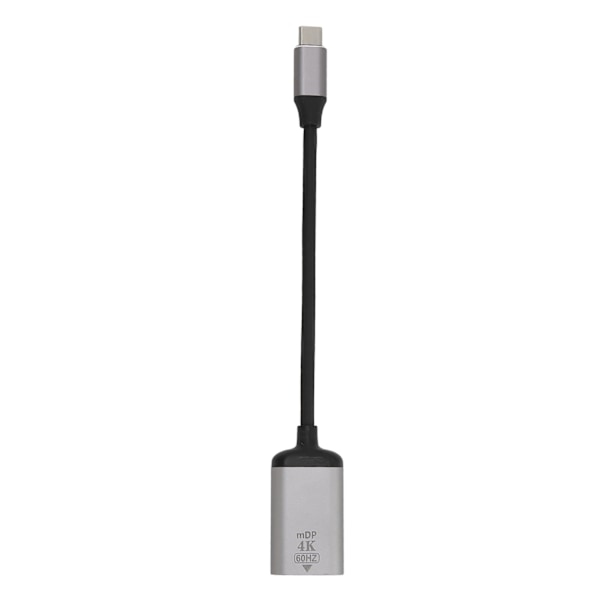 USB C till DisplayPort-adapter 4K 60Hz aluminiumlegering Plug and Play USB C till Mini DP-adapter för bärbar telefon surfplatta