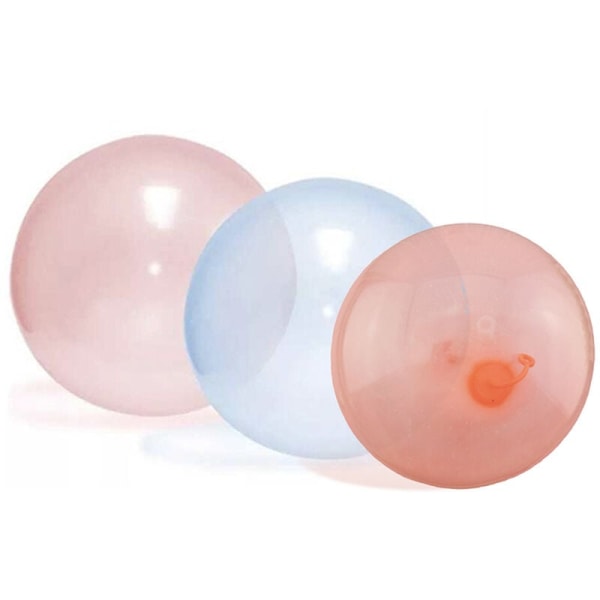 Gennemsigtig boblebold oppustelig hoppe sjov legetøjsbold oppustelige bolde til udendørs indendørs haveleg, model: Pink M