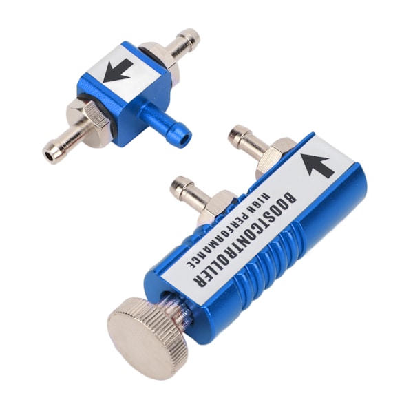 Manuell Turbo Boost Controller Kit Aluminiumlegering 1-30PSI Justerbar Universal Passform Blå