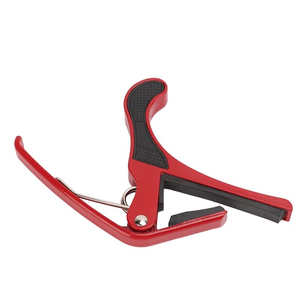 Gitarr Capo Alloy Quick Release Elgitarr Capo Set med 2 ST Guitar Picks Kompatibel med Banjo Mandolin Red