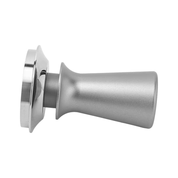 【NX】Kaffetamper i rustfritt stål, trykktamper, enkel å bruke, tilbehør til kaffemaskin, for kaffe, grå, 53 mm